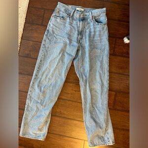 Levi’s women’s dad jeans, W26 L30, light wash